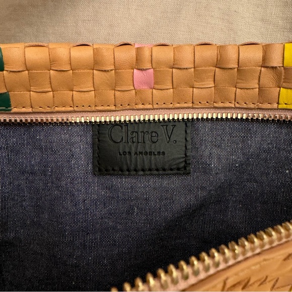 Clare V Grande Fanny Bisque Woven Leather - Picture 6 of 9